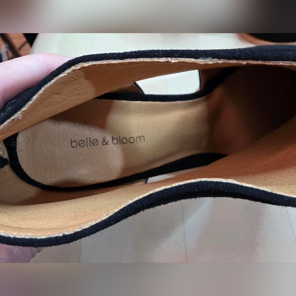 NEW BELLE & BLOOM | MIDNIGHT SPECIAL | BLACK SUEDE ANKLE BOOTS | SIZE 9 - Picture 3 of 6